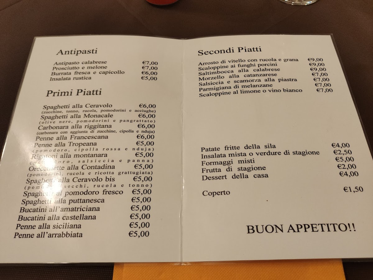 Menu Ristorante Trattoria Ceravolo-4